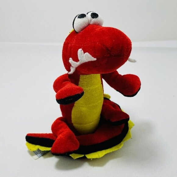 BJ Toy Red Dragon Plush 8” Chinese New Year Lunar Fire Asia Asian Animal Sitting - Picture 2 of 12